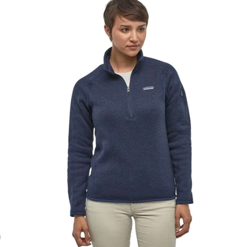 Patagonia Navy Blue Half-Zip Fleece Pullover